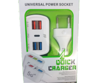 شاحن سريع PD+4U 4 منافذ USB