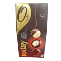 توداي | دراجية شوكولاتة غامقة داكنه بالبندق المحمص | بدون سكر | 60 جرام