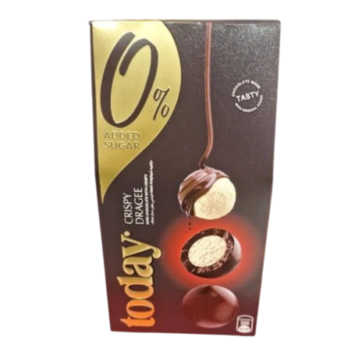 توداي | دراجية شوكولاتة غامقة داكنه بالبندق المحمص | بدون سكر | 60 جرام