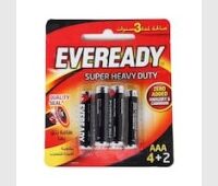 Eveready Super Heavy Duty Battery AAA 4 pieces + 2 Free