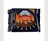 دايري لندن مثلجات اللوز على شكل أصابع بحجم 60 ملل، حزمة من 6