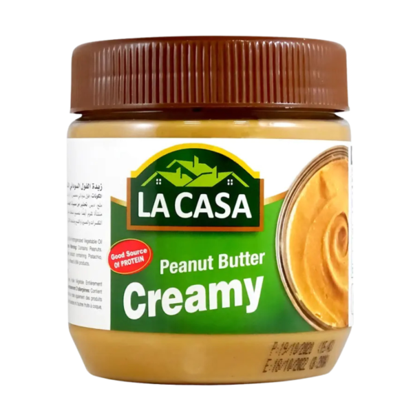 لاكاسا زبدة الفول السوداني ناعم 340 غم