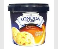 لندن دايري آيس كريم كراميل مقرمش 1 لتر