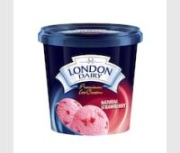 لندن دايري آيس كريم الفراولة الطبيعية 125 ملل