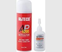 Alteco AP6200 Activator 200ml + Adhesive 50 g Industrial Super Glue