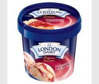 لندن دايري آيس كريم تشيز كيك الفراولة 1 لتر