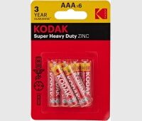 Kodak Super Heavy Duty Zinc AAA Batteries 6-Pack