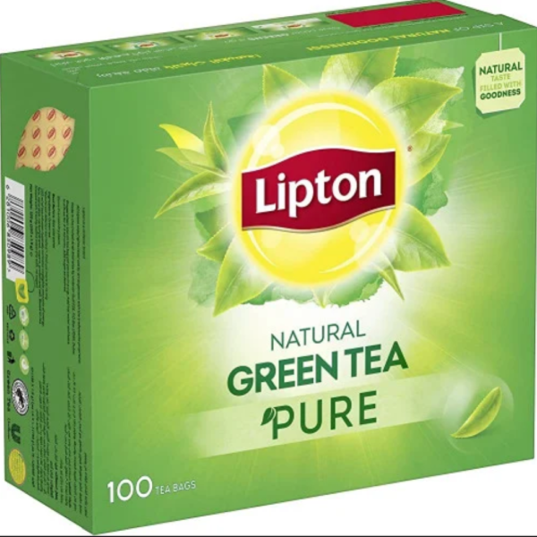 شاي ليبتون اخضر صافي  100 ميدالية