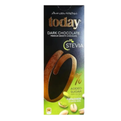 توداي شوكولاتة غامقة ستيفيا داكنة بالفستق الحلبي 65 جرام