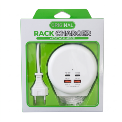 شاحن حائطي متعدد المنافذ من نوع "Original Rack Charger