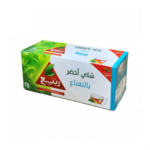الربيع شاي اخضر بالنعناع 25 ميدالية