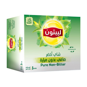 شاي ليبتون اخضر بدون مرار 100 ميدالية