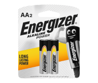 بطاريات إنرجايزر الجافة - 2 قطعة - (AA)