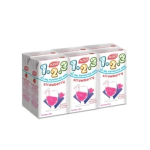 حليب الفراولة كي دي دي 6 × 125 مل