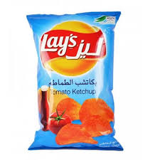 ليز بطاطس شيبس بنكهة كاتشب الطماطم 120 غم