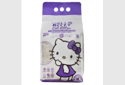 Hello Kitty White Bentonite Clumping Cat Litter Lavender 5 L