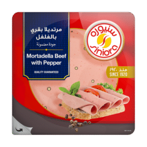 سنيورة شرائح مرتديلا بقري بالفلفل 200 غرام