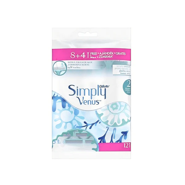 شفرات حلاقة 12 قطعة فينوس | Simply venus 12 razors