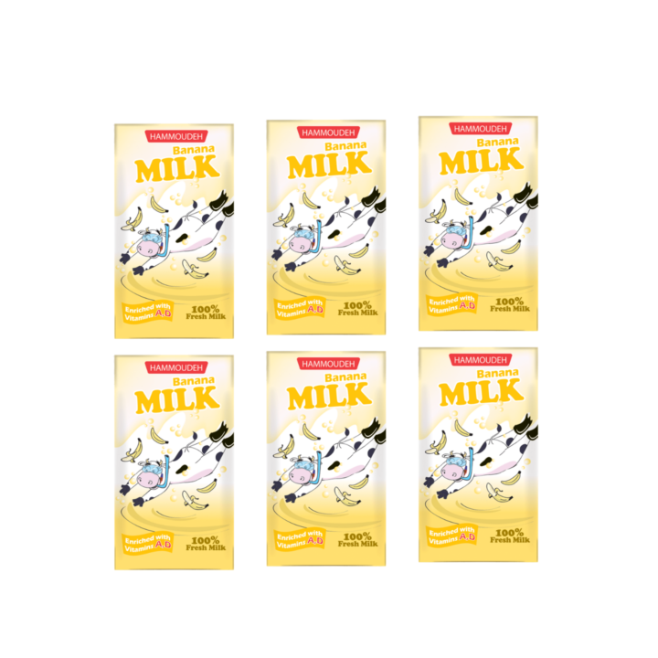 مطعمات حموده موز 125 مل *6 باكيت