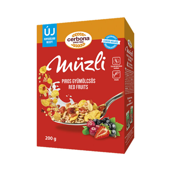 سيربونا موسيلي بالفواكة الحمراء 200غ