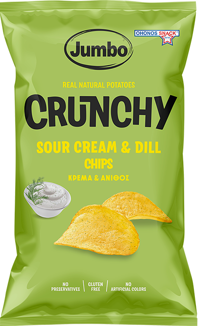 جامبو رقائق جامبو المقرمشة القشطة الحامضة والشبت