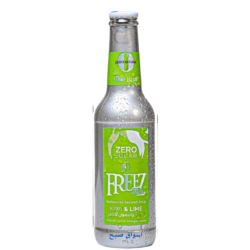 فريزز شراب غازي بنكهةكيوي وليمون اخضر بدون سكر 275 مل