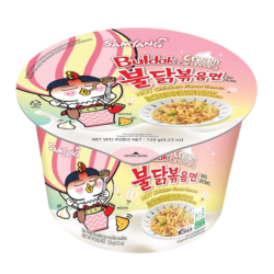 اندومي بولداك بنكهة الدجاج الحار والكاربونارا الكريمية 105 غرام