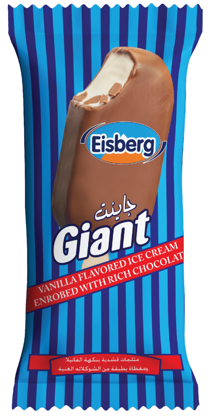 ايسبيرج  آيس كريم بنكهة الفانيليا مغطى بالشوكولاتة 91 جرام