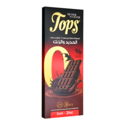 توبس شوكولاته داكنة معززة بالفيتامينات مع الحديد والزنك