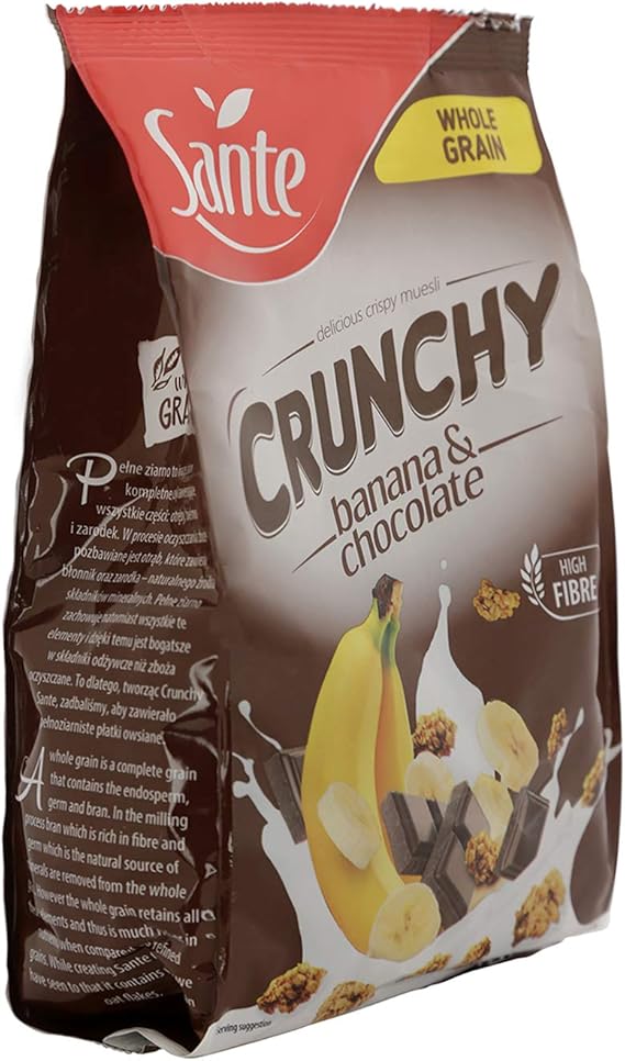 سانتي حبوب كاملة مقرمشة بالموز والشوكولاتة، 350 غرام