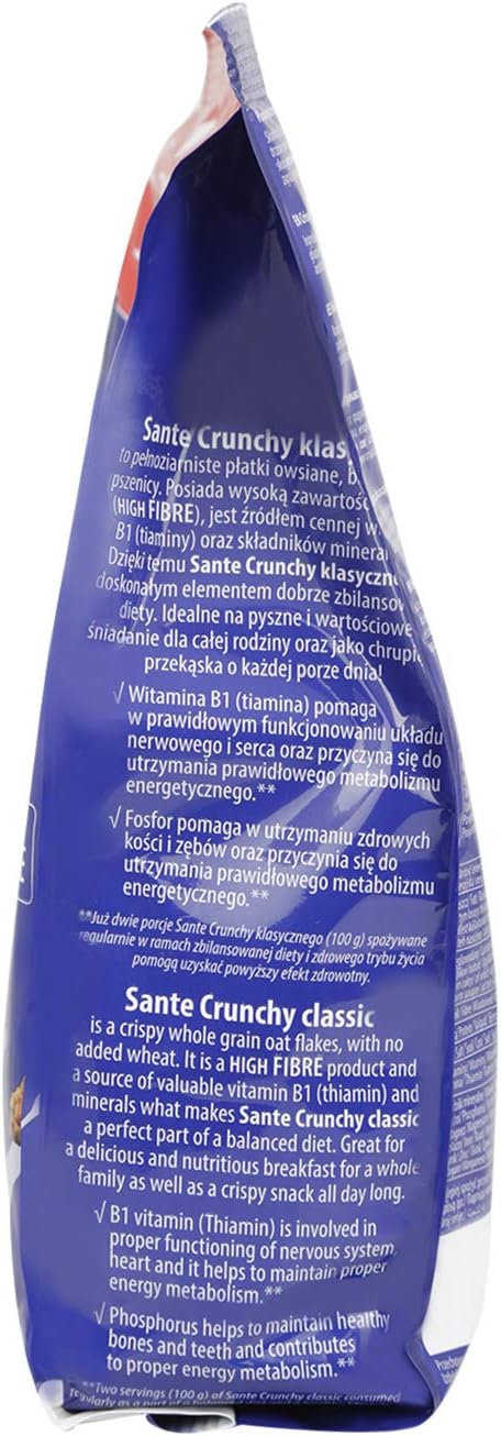 رقائق الشوفان سانتي المقرمشة المصنوعة من الحبوب الكاملة، 350 غرام