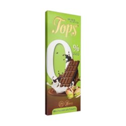 توبس شوكولاتة حليب بالفستق الحلبي خالي من السكر المضاف