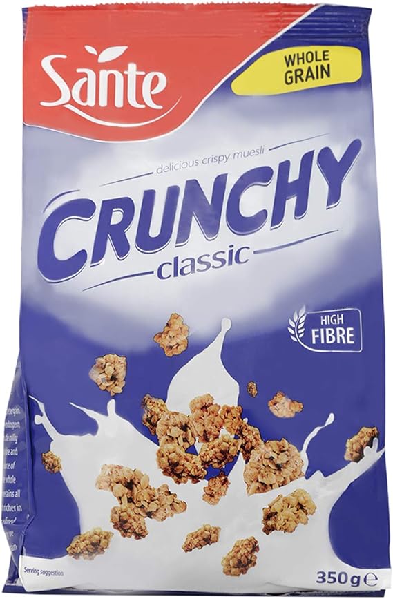 رقائق الشوفان سانتي المقرمشة المصنوعة من الحبوب الكاملة، 350 غرام