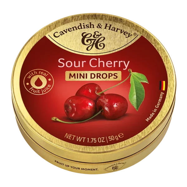 هارفي كافنديش حلوى الكرز الحامض الصلبة | علبة ٧ أونصات