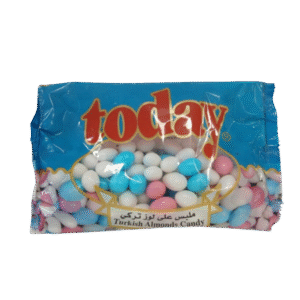 توداي, ملبس على لوز زهري ازرق ابيض, كيس 20×400غ