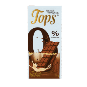 توبس شوكولاته سادة بالحليب خالية من السكر