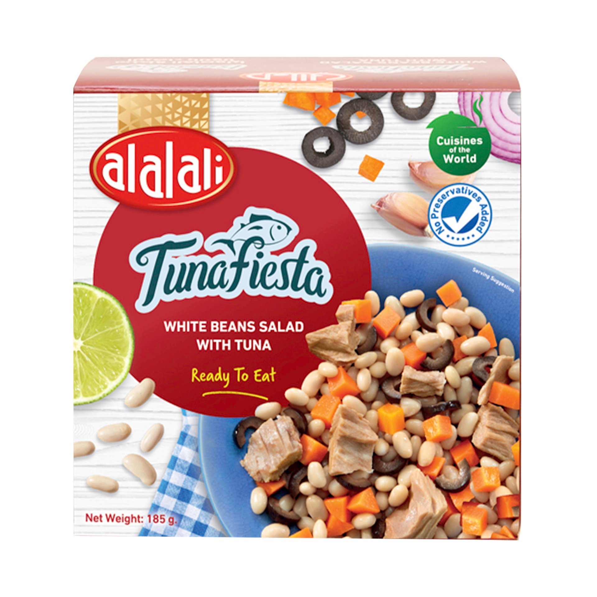 العلالي سلطة الفاصوليا البيضاء بالتونة 185 جم