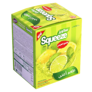 شراب الليمون والنعنع سريع التحضير سكويز 30 غرام 1 ظرف