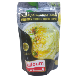 زلوم حمص بالطحينة مع الريحان 135 غرام