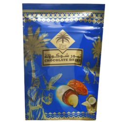 تمر بالشوكولاتة البيضاء وجوز الهند 100 جرام