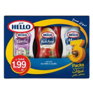 عرض هلو مني مايونيز كاتشب ثوم 3*1
