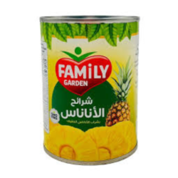 فاميلي جاردن شرائح اناناس 565 غرام