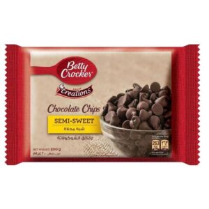 بيتي كروكر كيس رقائق الشوكولاتة شبه الحلوة، 200 جرام