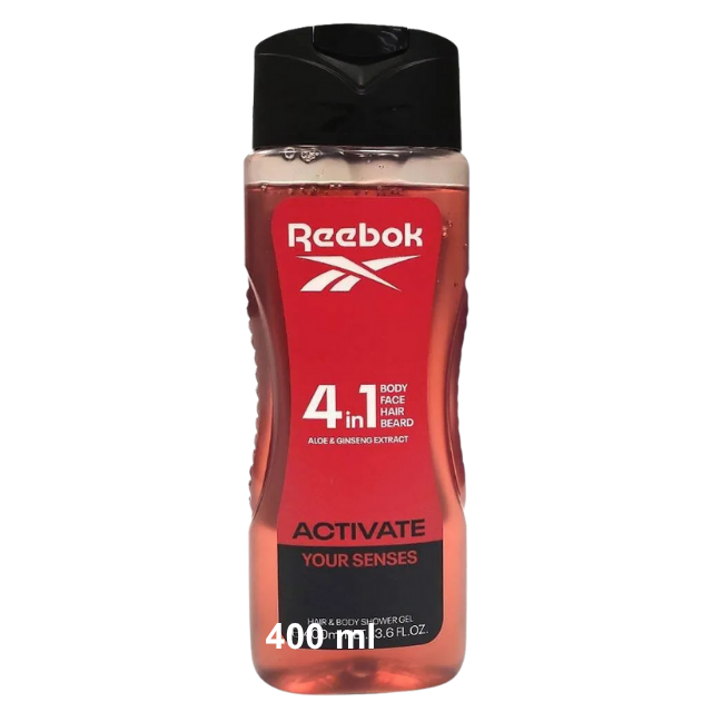 ريبوك جل الاستحمام أكتيفيت يور سينسز للرجال 400 مل
