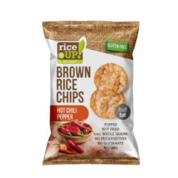 براون رقائق الأرز الكاملة مع الفلفل الحار