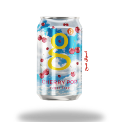 جي مشروب غازي بدون سكر بطعم الكرز 300مل