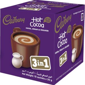 بودرة كاكاو ساخن 3في1  - 30 جم - 10 عبوات