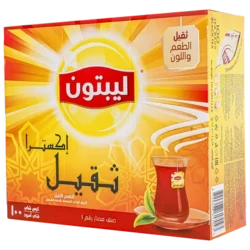 ليبتون شاياكسترا ثقيل 100 ظرف