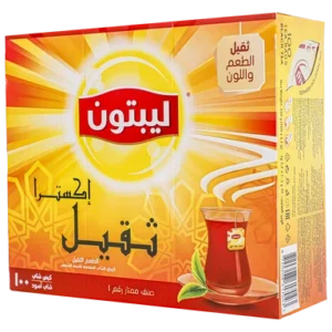 ليبتون شاياكسترا ثقيل 100 ظرف