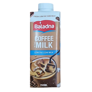 بلدنا حليب بقري قليل الدسم بنكهه القهوة 250مل